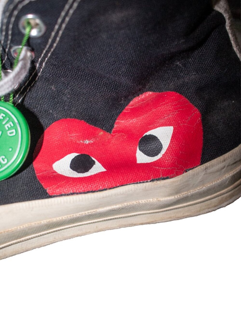Size 11 - Converse Chuck Taylor All Star High x Comme des Garcons Play - Picture 2 of 8